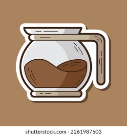 Vector Coffee Shop Flat Illustration Icon