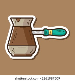Vector Coffee Shop Flat Illustration Icon