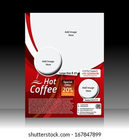 Vector Coffee Shop Flyer Vector illustration 