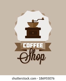 vector coffee shop illustration