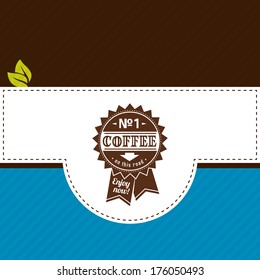 Vector coffee shop labels with calligraphy