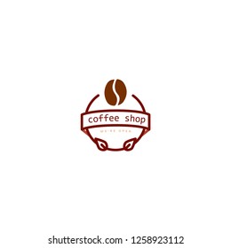 Vector coffee shop labels.Minimalistic vector 
