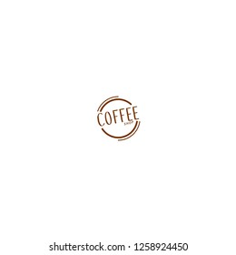 Vector coffee shop labels.Minimalistic vector