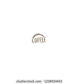 Vector coffee shop labels.Minimalistic vector