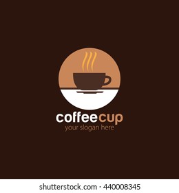 Vector of Coffee shop logo design template. flat style