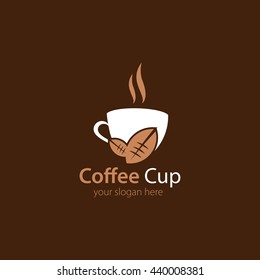 Vector of Coffee shop logo design template. flat style
