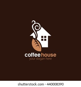 Vector of Coffee shop logo design template. flat style