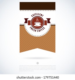 vector coffee shop tag labels with typography coffee roaster rooster nails product hand bean traditional right fashionable drawn mark dark fancy impression latte teacup art turn decorative value banne