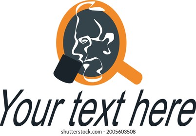 vector de café y siluetas de personas, puede utilizarse como marca o logotipo