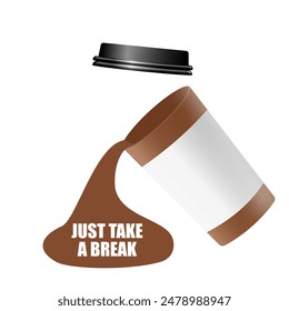 Vector de café salpicado, coffee break, love coffee