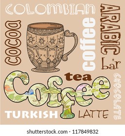  vector, coffee, tea, background