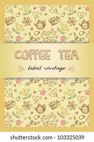 vector coffee, tea  background for your promotion.