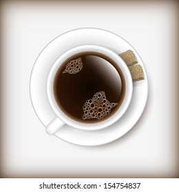 Vector coffee themed design illustration