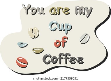 Vector of the coffee typography