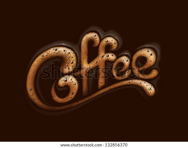 Tipografía De Café Vectorial: Vector De Stock (libre De Regalías ...