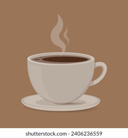 ilustración de la mugre blanca del café vectorial