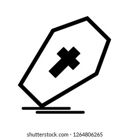 vector coffin icon
