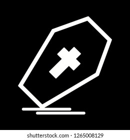 vector coffin icon
