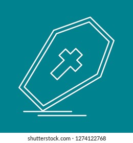 vector coffin icon