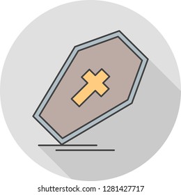 Vector coffin icon
