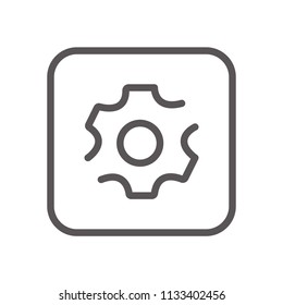 Vector Cog Settings Icon Symbol