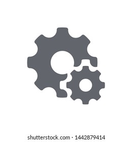 Vector Cog Settings Icon Symbol
