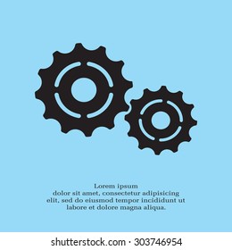 Vector Cog Settings Icon Symbol