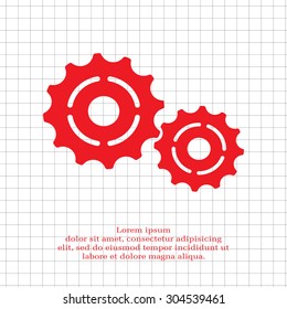 Vector Cog Settings Icon Symbol