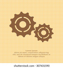 Vector Cog Settings Icon Symbol