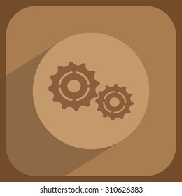 Vector Cog Settings Icon Symbol