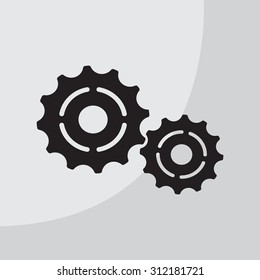 Vector Cog Settings Icon Symbol