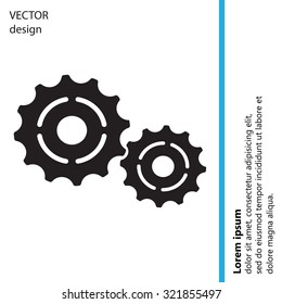 Vector Cog Settings Icon Symbol