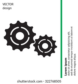 Vector Cog Settings Icon Symbol