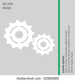 Vector Cog Settings Icon Symbol