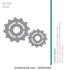 Vector Cog Settings Icon Symbol