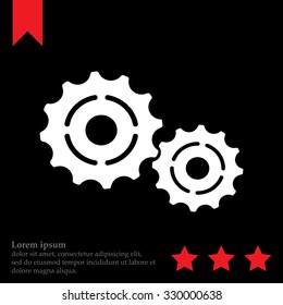 Vector Cog Settings Icon Symbol