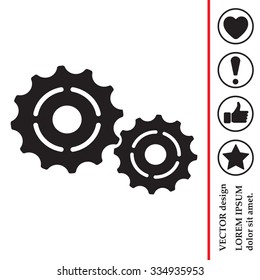 Vector Cog Settings Icon Symbol