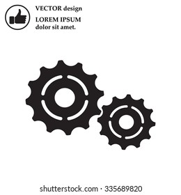 Vector Cog Settings Icon Symbol