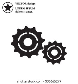 Vector Cog Settings Icon Symbol