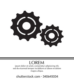 Vector Cog Settings Icon Symbol