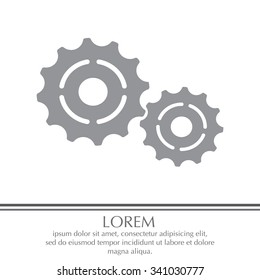 Vector Cog Settings Icon Symbol