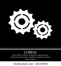 Vector Cog Settings Icon Symbol