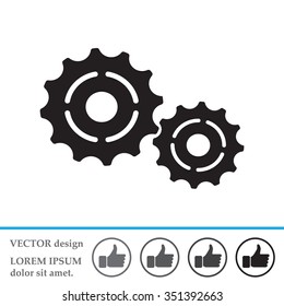 Vector Cog Settings Icon Symbol