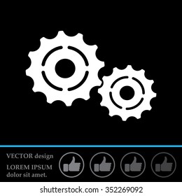 Vector Cog Settings Icon Symbol