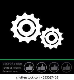 Vector Cog Settings Icon Symbol