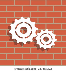 Vector Cog Settings Icon Symbol