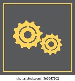 Vector Cog Settings Icon Symbol