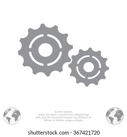 Vector Cog Settings Icon Symbol