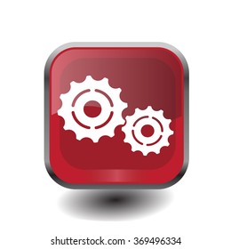 Vector Cog Settings Icon Symbol