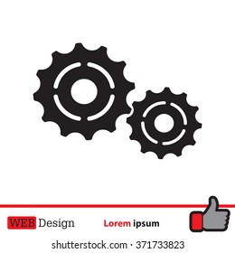 Vector Cog Settings Icon Symbol